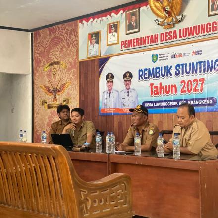 Pemdes Luwunggesik Bersama Perwakilan Kecamatan Krangkeng Gelar Rembuk Stunting Tahun 2027